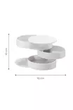 Sminkorganisatör Hermia MonarM Vit Plast 10x10 cm - Sminkverktyg - 8683342483407 - 3