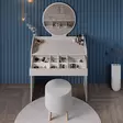 Sminkbord Hanah Home Tmu701Vv Mink Spånskiva 90x142x47 cm - Toalettbord - 8684283464647 - 5