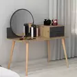 Sminkbord Hanah Home Angel Antracit Spånskiva 120x96x60 cm - Toalettbord - 8683743315987 - 4