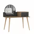 Sminkbord Hanah Home Angel Antracit Spånskiva 120x96x60 cm - Toalettbord - 8683743315987 - 1