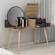 Sminkbord Hanah Home Angel Antracit Spånskiva 120x96x60 cm - Toalettbord - 8683743315987 - 6