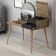 Sminkbord Hanah Home Angel Antracit Spånskiva 120x96x60 cm - Toalettbord - 8683743315987 - 5
