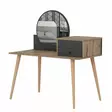 Sminkbord Hanah Home Angel Antracit Spånskiva 120x96x60 cm - Toalettbord - 8683743315987 - 9