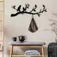 Vägghängare Metall Wallity Escaped Birds Svart Metall 67x27 cm - Klädhängare - 8684282463337 - 2