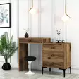 Sminkbord Hanah Home Lizbon 553 Valnöt Spånskiva 124x84,7x40 cm - Toalettbord - 8683743327607 - 3