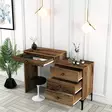 Sminkbord Hanah Home Lizbon 553 Valnöt Spånskiva 124x84,7x40 cm - Toalettbord - 8683743327607 - 4