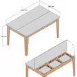 Matbord Hanah Home Milan 516 Valnöt Spånskiva 145x75x88 cm - Matbord - 8683743327287 - 6