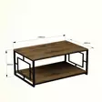 Soffbord Hanah Home Kelvin Valnöt Svart Spånskiva 120x50x60 cm - Soffbord - 8681875508697 - 6
