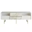 TV-bänk Hanah Home Derin Vit Spånskiva 180x64,7x37,1 cm - TV-bänkar - 8682870664357 - 1