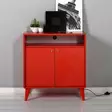 Förvaringsskåp Hanah Home Adr220Kk1 Röd Spånskiva 73x79x42 cm - Skåp och byråer - 8684282333197 - 3
