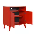 Förvaringsskåp Hanah Home Adr220Kk1 Röd Spånskiva 73x79x42 cm - Skåp och byråer - 8684282333197 - 7