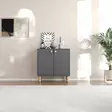 Förvaringsskåp Hanah Home Lina Antracit Spånskiva 72x73x36 cm - Skåp och byråer - 8684283800797 - 3