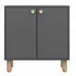Förvaringsskåp Hanah Home Lina Antracit Spånskiva 72x73x36 cm - Skåp och byråer - 8684283800797 - 1