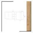 Konsolbord Hanah Home Seria Ek Spånskiva 140x86x40 cm - Byråer och skåp - 8681875207477 - 5