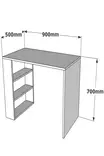 Skrivbord Hanah Home Cool Valnöt Spånskiva 90x70x50 cm - Skrivbord - 8681875257007 - 6