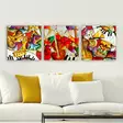 Canvastavla Wallity Flerfärgad Canvas 30x90 cm 3 Delar - Tavlor och ramar - 8681875791587 - 2