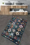 Badrumsmatta Mijölnir Flerfärgad 100% Polyester Antibakteriell Halkfri 70x120 cm - Badrumsmattor och våtrumsmattor - 8683342800617 - 2