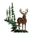 Väggdekor Metall Wallity Deer Flerfärgad Metall 65x79 cm - Dekorationer, prydnadsföremål - 8683743679997 - 1
