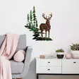 Väggdekor Metall Wallity Deer Flerfärgad Metall 65x79 cm - Dekorationer, prydnadsföremål - 8683743679997 - 4