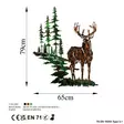 Väggdekor Metall Wallity Deer Flerfärgad Metall 65x79 cm - Dekorationer, prydnadsföremål - 8683743679997 - 7