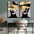 Canvastavla Wallity Flerfärgad Canvas 95x70 cm 2 Delar - Tavlor och ramar - 8684282625537 - 2