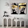Canvastavla Wallity Flerfärgad Canvas 95x70 cm 2 Delar - Tavlor och ramar - 8684282625537 - 3