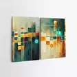 Canvastavla Wallity Flerfärgad Canvas 50x70 cm 2 Delar - Tavlor och ramar - 8684282410867 - 3