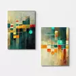 Canvastavla Wallity Flerfärgad Canvas 50x70 cm 2 Delar - Tavlor och ramar - 8684282410867 - 1