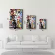 Glastavla Wallity Flerfärgad Glas 46x72 cm - Tavlor och ramar - 8684282963257 - 6