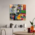 Glastavla Wallity Flerfärgad Glas 50x50 cm - Tavlor och ramar - 8684282240617 - 4