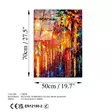 Glastavla Wallity Flerfärgad Glas 50x70 cm - Tavlor och ramar - 8683742871217 - 9