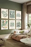 Inramad Tavla Wallity Flerfärgad MDF 33x48 cm 6 Delar - Tavlor och ramar - 8684283137497 - 2