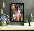 Inramad MDF-tavla Wallity Flerfärgad MDF 38x53 cm - Tavlor och ramar - 8684283326877 - 2