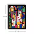Inramad MDF-tavla Wallity Flerfärgad MDF 38x53 cm - Tavlor och ramar - 8684283326877 - 3
