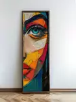 Inramad MDF-tavla Wallity Flerfärgad MDF 40x120 cm - Tavlor och ramar - 8684283651177 - 3