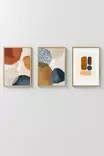 Inramad Tavla Wallity Flerfärgad MDF 33x48 cm 3 Delar - Tavlor och ramar - 8684283137107 - 2