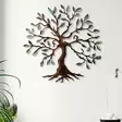Väggdekor Metall Wallity Flerfärgad Metall 60x60 cm - Dekorationer, prydnadsföremål - 8683743851607 - 2