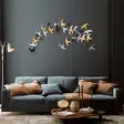 Väggdekor Metall Wallity Kirlangiç Flerfärgad Metall 137x62 cm - Dekorationer, prydnadsföremål - 8683342962957 - 2