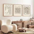 Inramad MDF-tavla Wallity Flerfärgad MDF 50x70 cm 3 Delar - Tavlor och ramar - 8684282976547 - 2