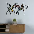 Väggdekor Metall Wallity Dance M Flerfärgad Metall Trä 97x56,5 cm - Dekorationer, prydnadsföremål - 8684282053767 - 6