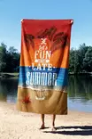 Strandhandduk Mijölnir Flerfärgad Mikrofilament 70x130 cm - Handdukar - 8684282665687 - 3