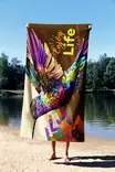 Strandhandduk Mijölnir Flerfärgad Mikrofilament 70% Polyester 30% Polyamid 90x150 cm - Handdukar - 8684282666097 - 3