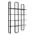 Bokhylla Hanah Home Sierra Svart Spånskiva 124x182x26 cm - Bokhyllor - 8684282989967 - 1