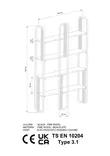 Bokhylla Hanah Home Sierra Svart Spånskiva 124x182x26 cm - Bokhyllor - 8684282989967 - 6