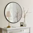 Spegel Hanah Home A711 Svart MDF 60x60x2,2 cm - Speglar - 8682870558687 - 2