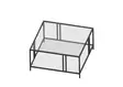 Soffbord Hanah Home Uranüs Svart Härdat Glas 80x40x80 cm - Soffbord - 8683742475057 - 7