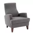 Öronlappsfåtölj Atelier del Sofa Kana Bergere Mörkgrå Polyester 76x87x91 cm - Fåtöljer - 8681875264357 - 1
