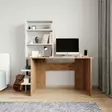 Skrivbord Hanah Home Aden Ek Vit Spånskiva 120x150x55 cm - Skrivbord - 8684283421077 - 2