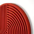Väggdekor Trä Wallity Röd Trä 33x33 cm - Dekorationer, prydnadsföremål - 8683742963677 - 6