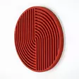 Väggdekor Trä Wallity Röd Trä 33x33 cm - Dekorationer, prydnadsföremål - 8683742963677 - 1